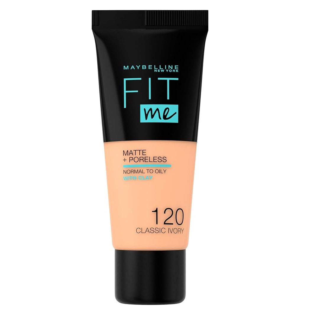 Maybelline New York Fit Me Matte & Poreless Foundation 120 CLASSIC IVORY