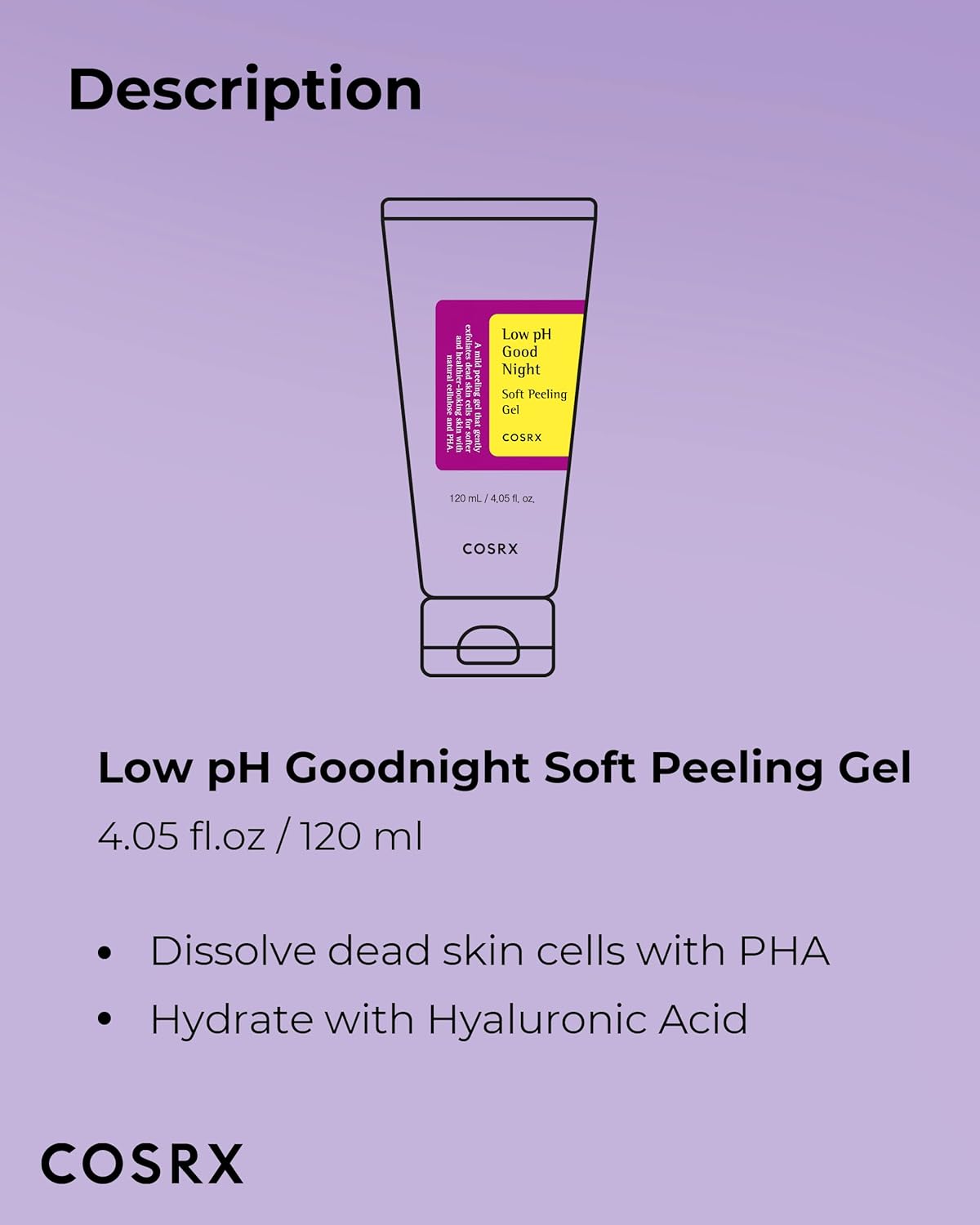 COSRX Low pH Good Night Soft Peeling Gel 120ml