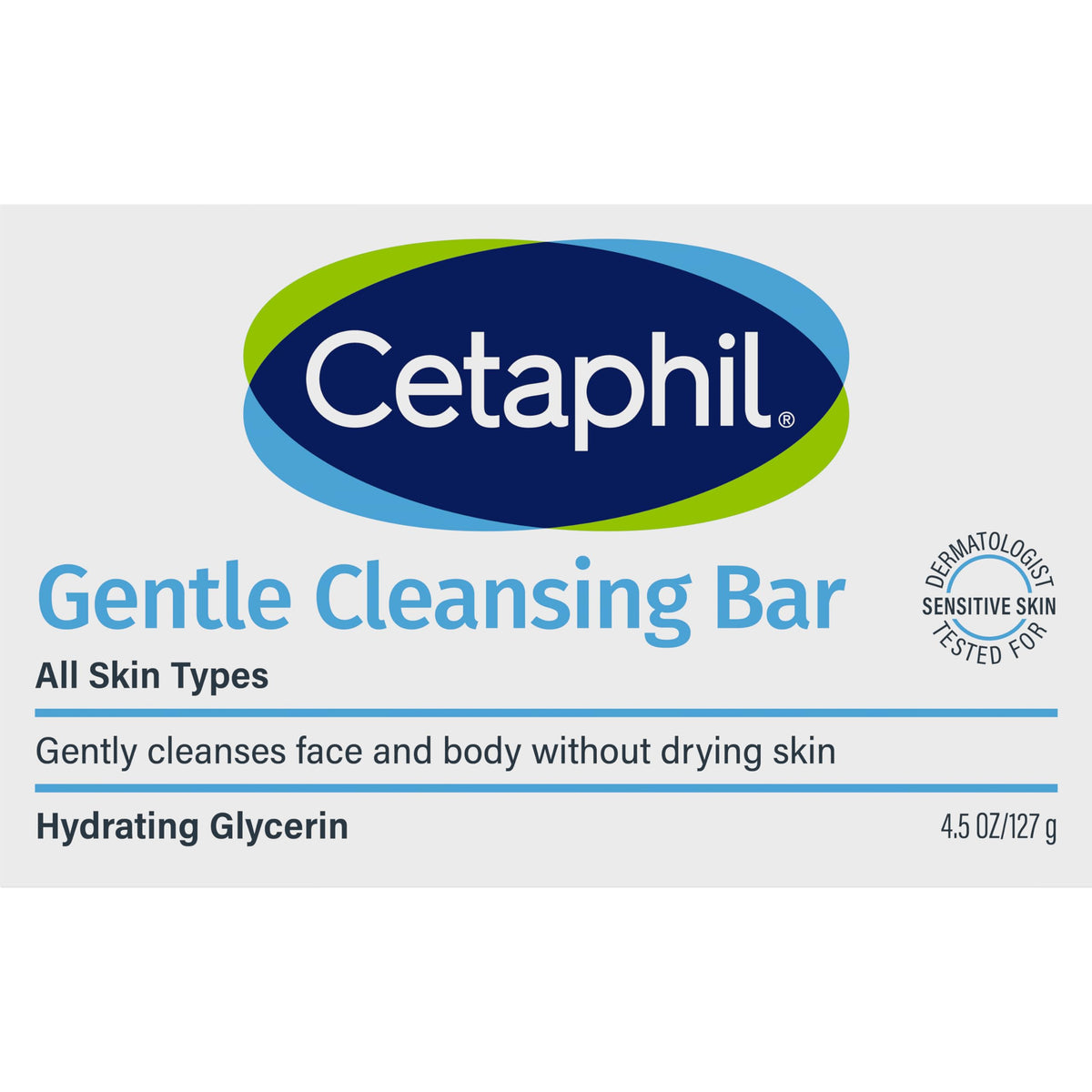 Cetaphil Gentle Cleansing Bar For Dry, Sensitive Skin 127g
