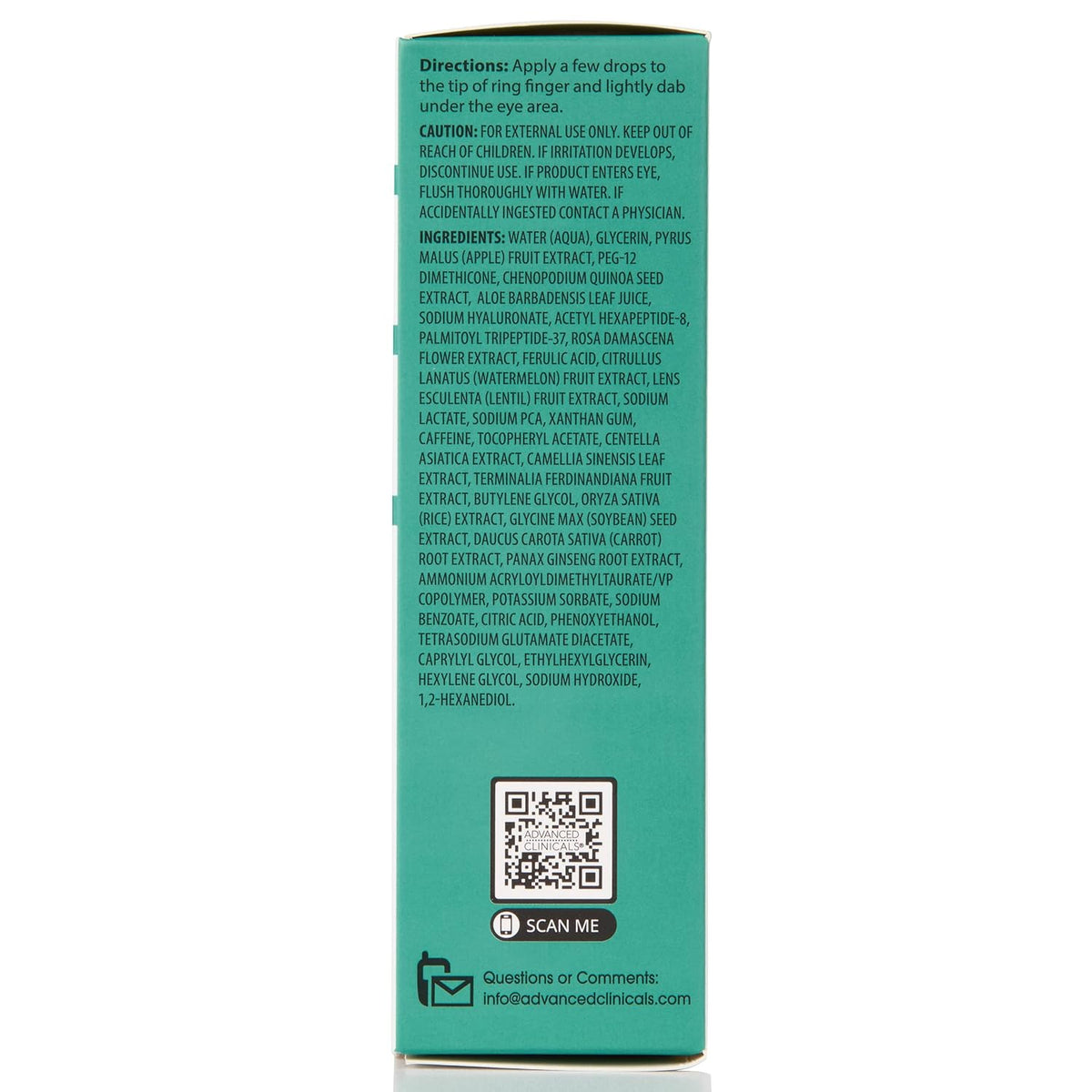 Advanced Clinicals, Puffy Eye Serum, Professional Correction Serum, 1.75 fl oz (52 ml)