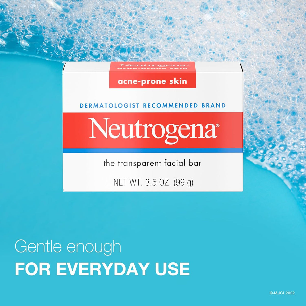 Neutrogena Acne Face Wash Bar Acne Treatment for Acne-Prone Skin Facial Cleanser 3.5 Oz