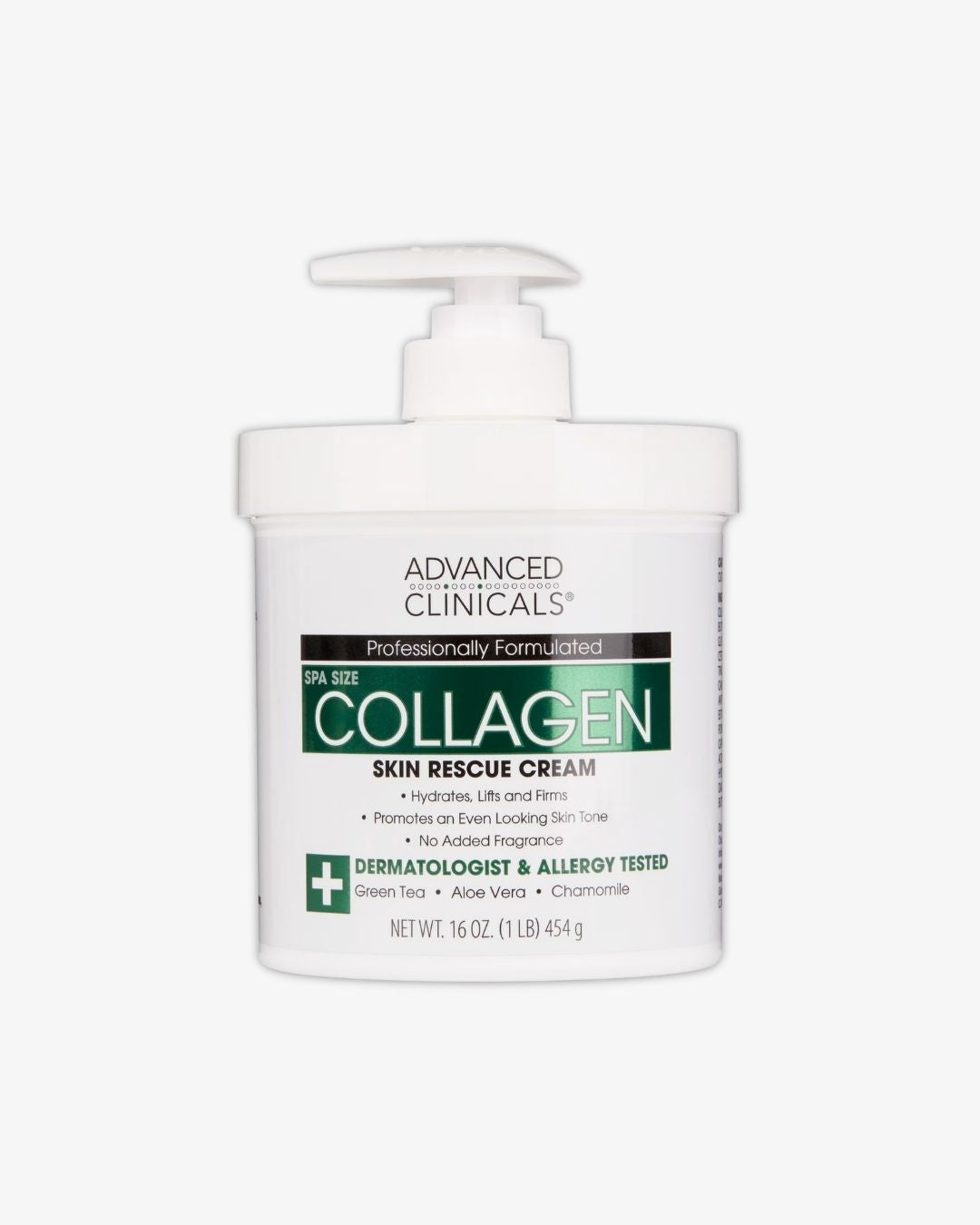 Advanced Clinicals Collagen Body Cream, 16oz