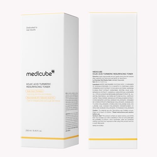 medicube Kojic Acid Turmeric Smoothing Toner for Face & Body 8.45 fl.oz
