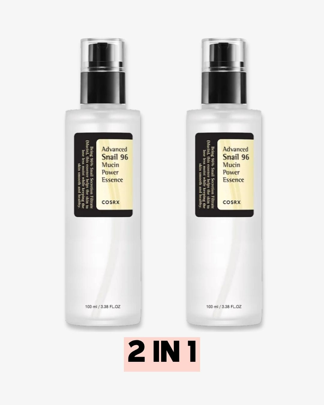 Pack of Two : COSRX Advance Snail 96 Mucin Power Essence 100ml