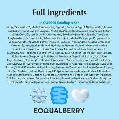 EQQUALBERRY Hyaltoin Flooding Toner, 150ml