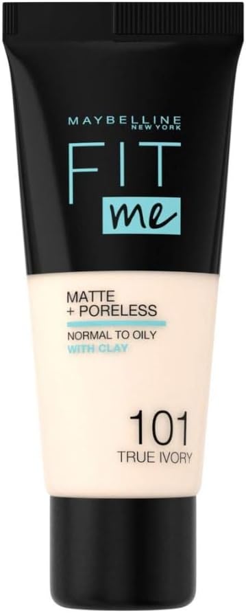 Maybelline New York Fit Me Matte & Poreless Foundation 101 TRUE IVORY