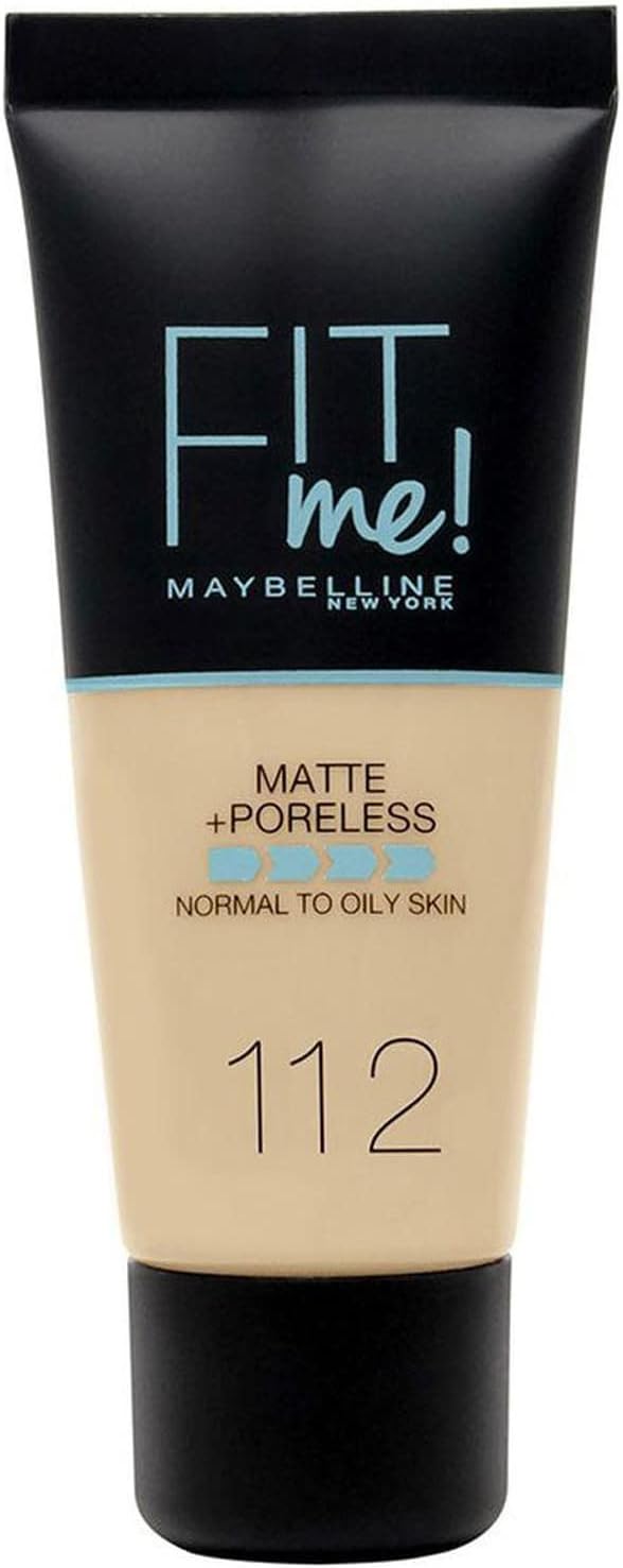 Maybelline New York Fit Me Matte & Poreless Foundation 112 NATURAL IVORY