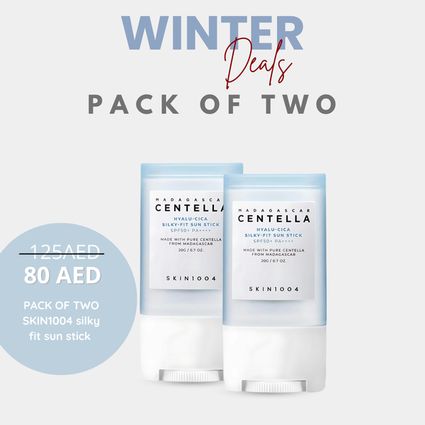 Pack of Two Skin1004 Centella Hyalu-Cica Silky-Fit Sun Stick 20g