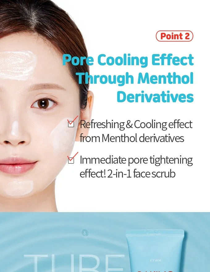 ETUDE - Baking Powder Crunch Pore Scrub (0.25 Fl Oz x 24 Pouches)