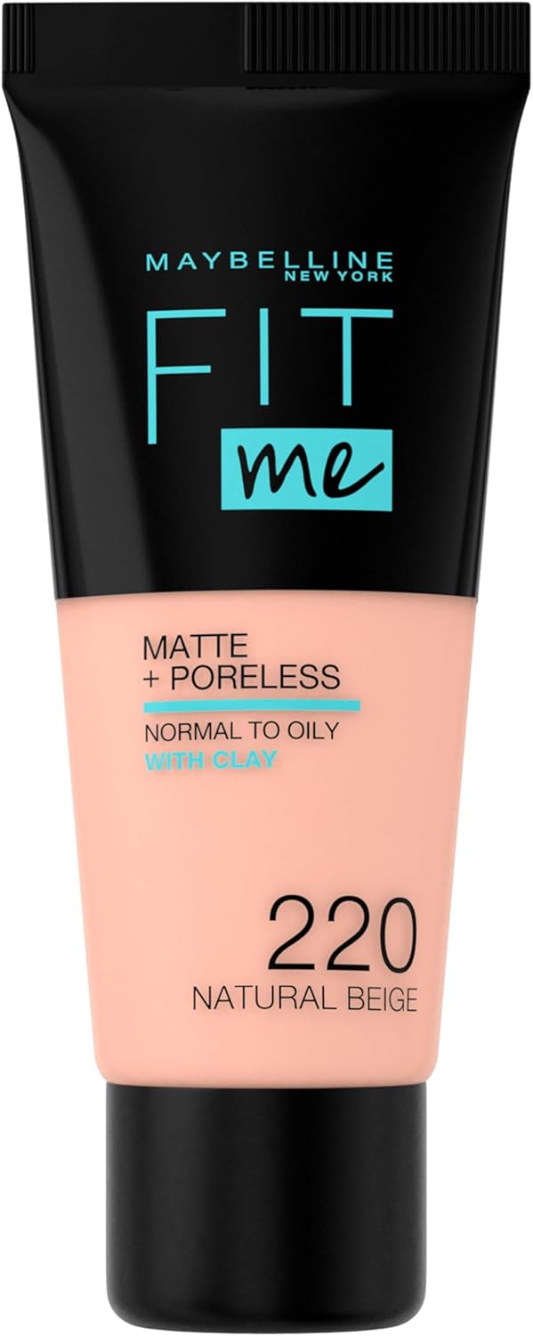 Maybelline New York Fit Me Matte & Poreless Foundation 220 NATURAL BEIGE