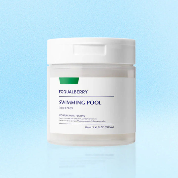 EQQUALBERRY Vegan Pool Toner Pads (70 Sheets/220Ml)