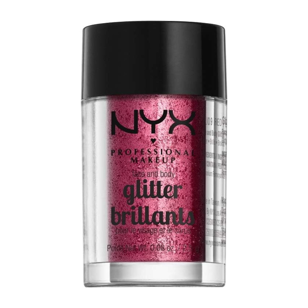 Nyx Face and Body Glitter Red