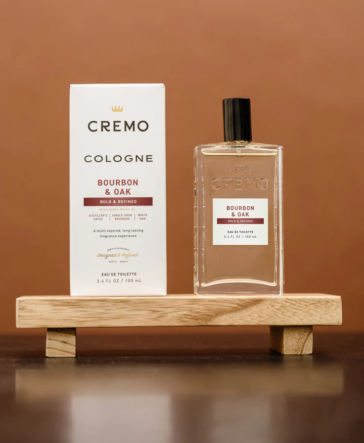Cremo Bourbon & Oak Cologne Spray For Men 3.4 Oz