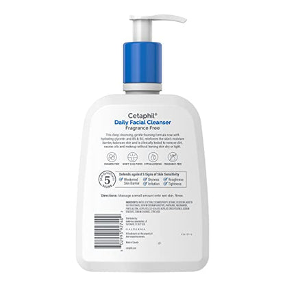 Cetaphil Daily Facial Cleanser Fragrance Free 16 oz