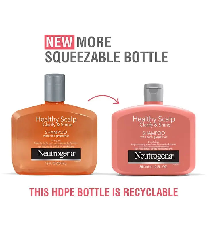 NEUTROGENA® Healthy Scalp Shampoo Clarify & Shine with Pink Grapefruit 12 Fl Oz