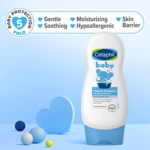 Cetaphil Baby Wash & Shampoo with Natural Calendula 7.8 fl oz (230 ml)