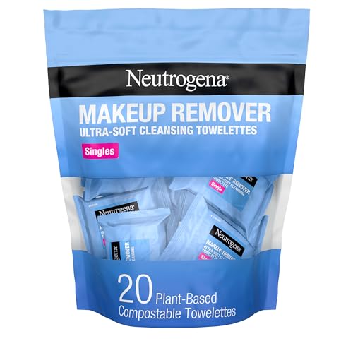 Neutrogena Makeup Remover Wipes Singles Daily Facial Cleanser Towelettes (20ea)