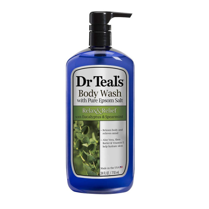 Dr Teal's Body Wash, Relax & Relief with Eucalyptus & Spearmint 24 oz