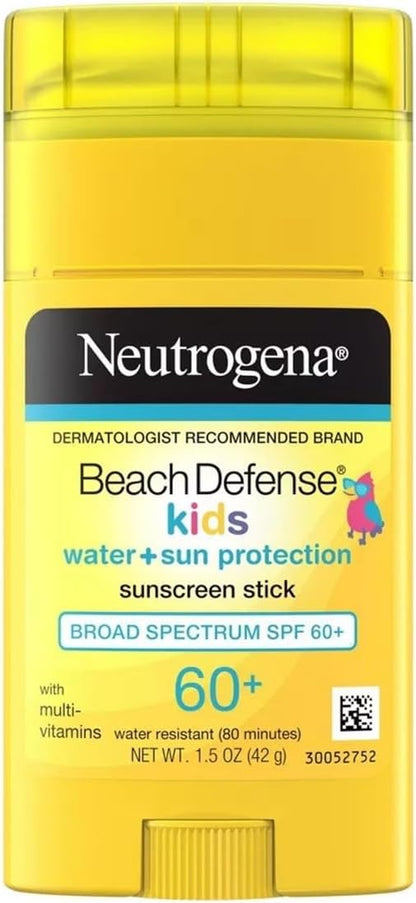 Neutrogena Beach Defense Kids Spf#60+ Sunscreen Stick 1.5 Ounce