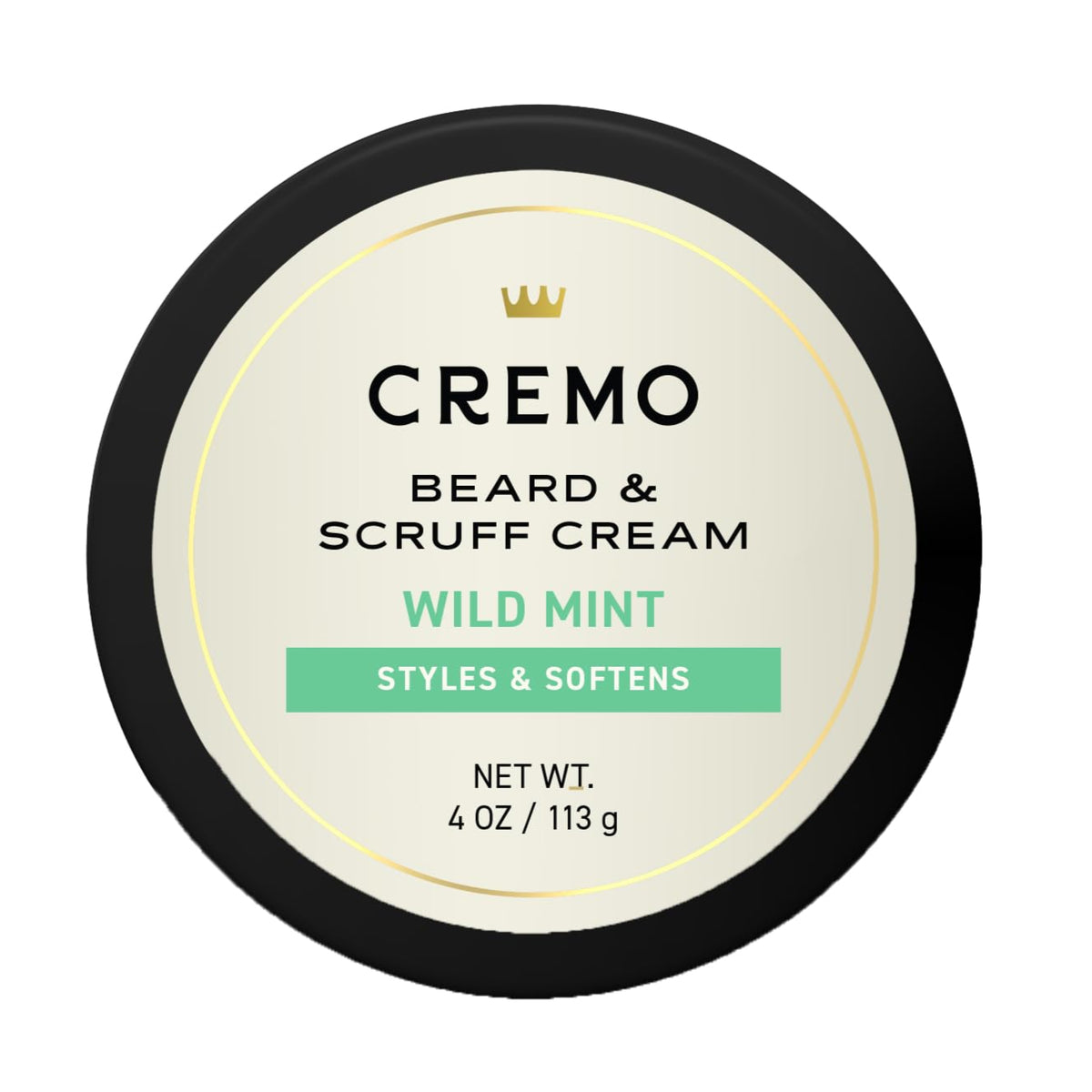 Cremo Wild Mint Beard & Scruff Cream 4 Oz