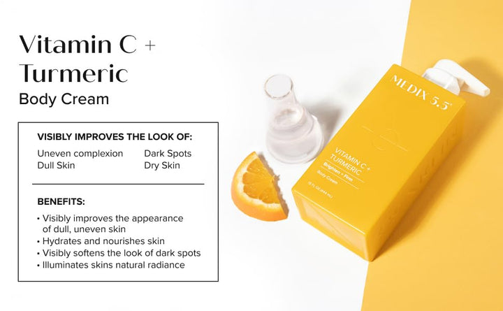 Medix 5.5 Body Cream Vitamin C + Turmeric, 15 fl oz (444 ml)