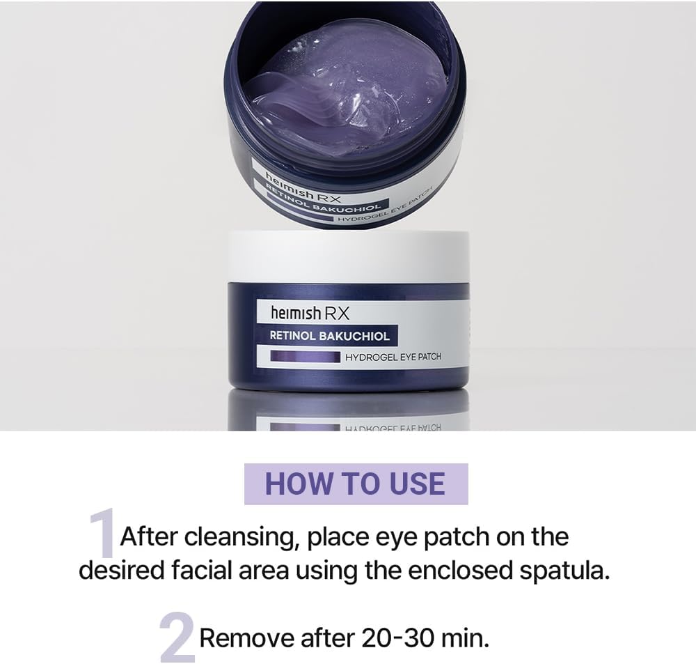 HEIMISH RX Retinol Bakuchiol Hydrogel Eye Flakes – Anti-aging Eye Petals 1.4g/60 pcs.