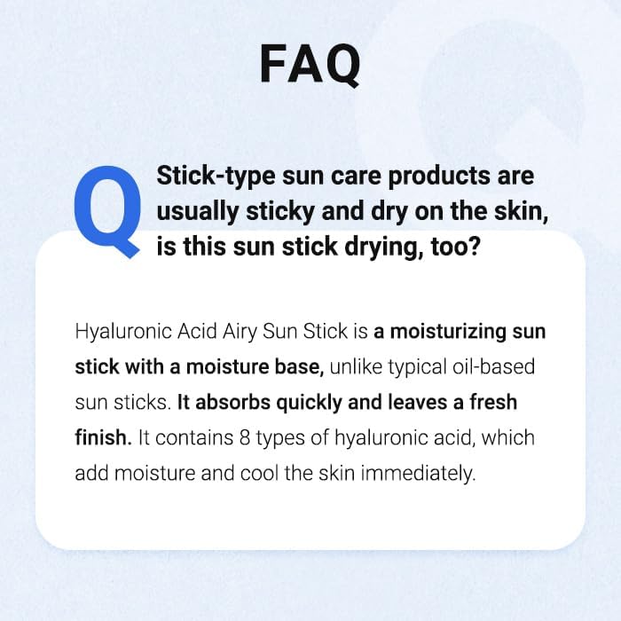 ISNTREE Hyaluronic Acid Airy Sun Stick 22g