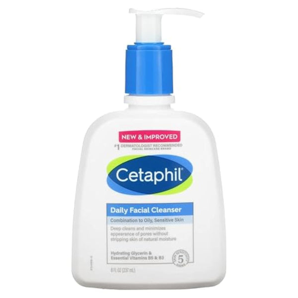 Cetaphil Daily Facial Cleanser Normal to Oily Skin 8 fl oz (237 ml)