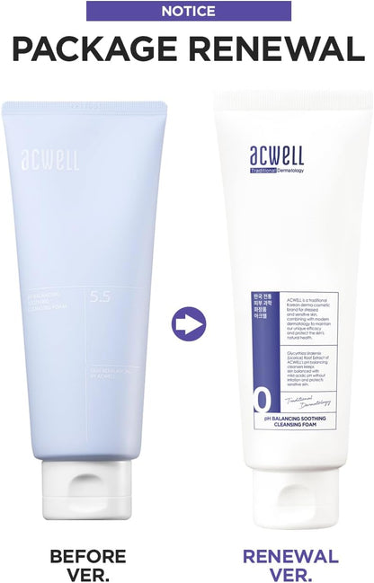 ACWELL pH Balancing Soothing Cleansing Foam - 150ml