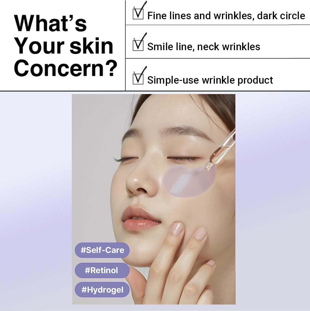 HEIMISH RX Retinol Bakuchiol Hydrogel Eye Flakes – Anti-aging Eye Petals 1.4g/60 pcs.