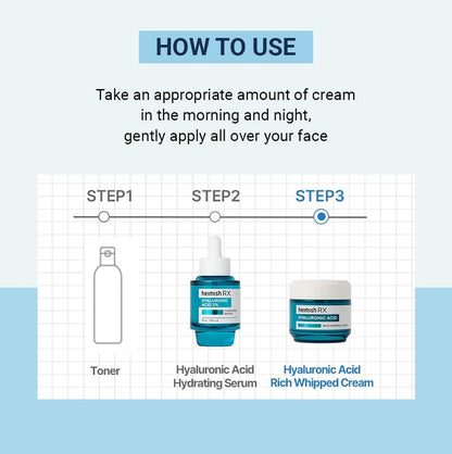 HEIMISH RX Hyaluronic Acid Rich Whipped Cream 50ml (1.69 fl. oz)