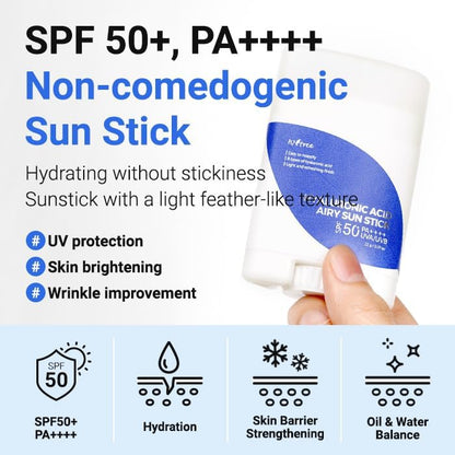 ISNTREE Hyaluronic Acid Airy Sun Stick 22g