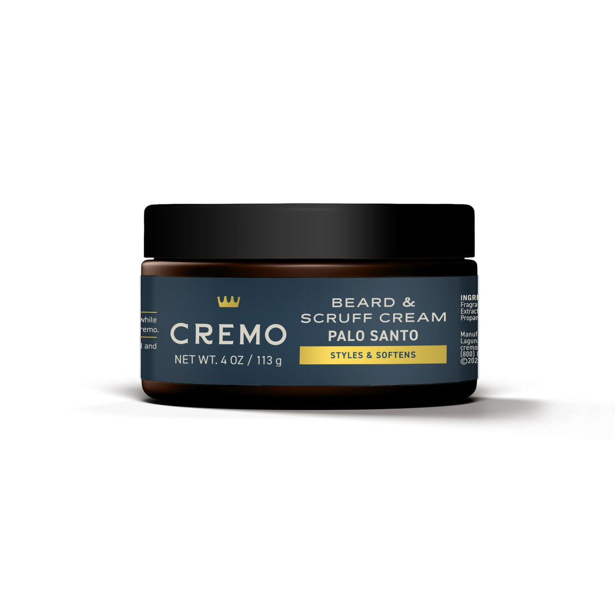 Cremo Beard & Scruff Cream Palo Santo (Reserve Collection) 4oz