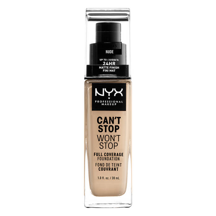 NYX Can’t Stop Won’t Stop Foundation 24H Full Coverage 06.5 NUDE