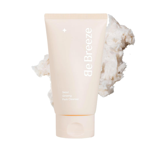 BeBreeze Seoul Ginseng Pack Cleanser – 3-in-1 Ginseng Wash-Off Pack & Amino Acid Facial Wash 4.23oz