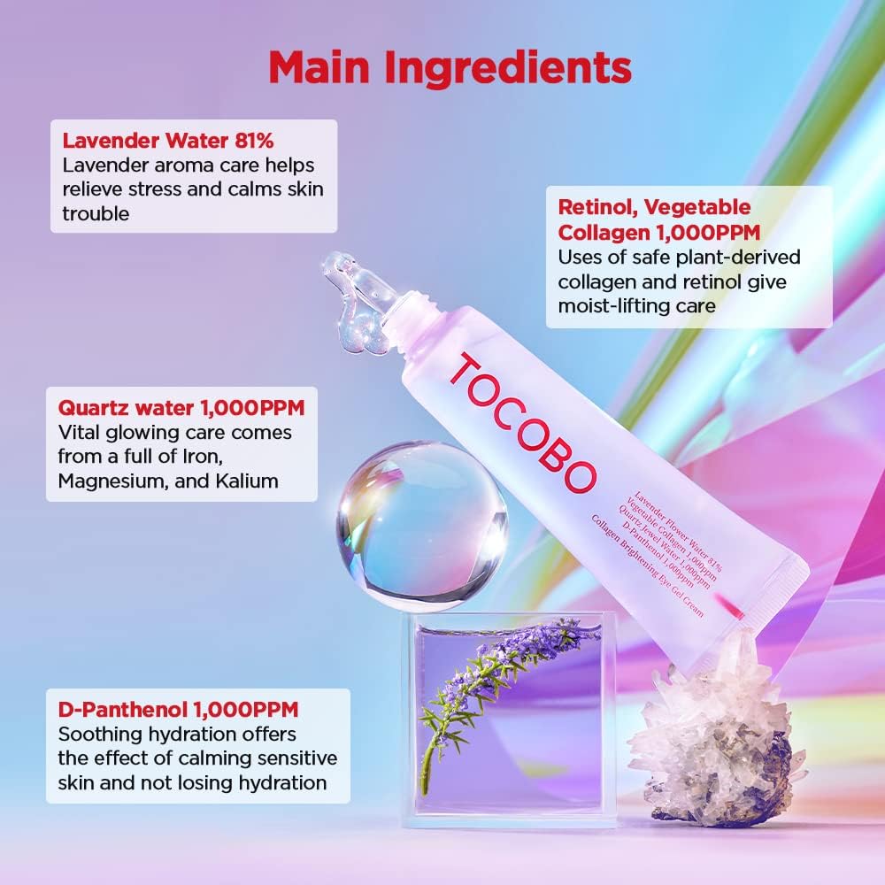 TOCOBO Collagen Brightening Eye Gel Cream 1.73oz / 49g Brightening Eye Care, Collagen Eye cream