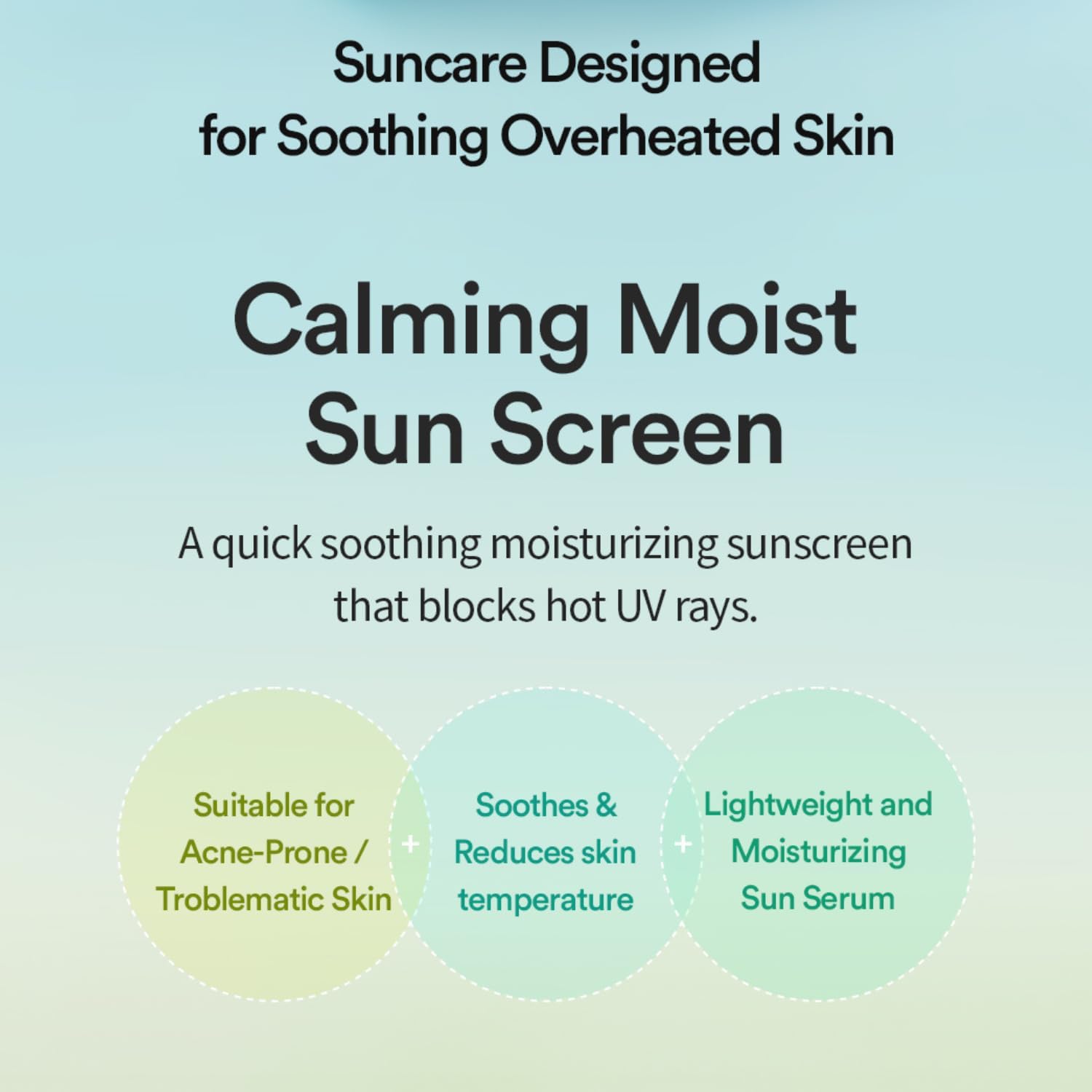 SPF 50+ Calming Cica Serum for Sensitive Skin
