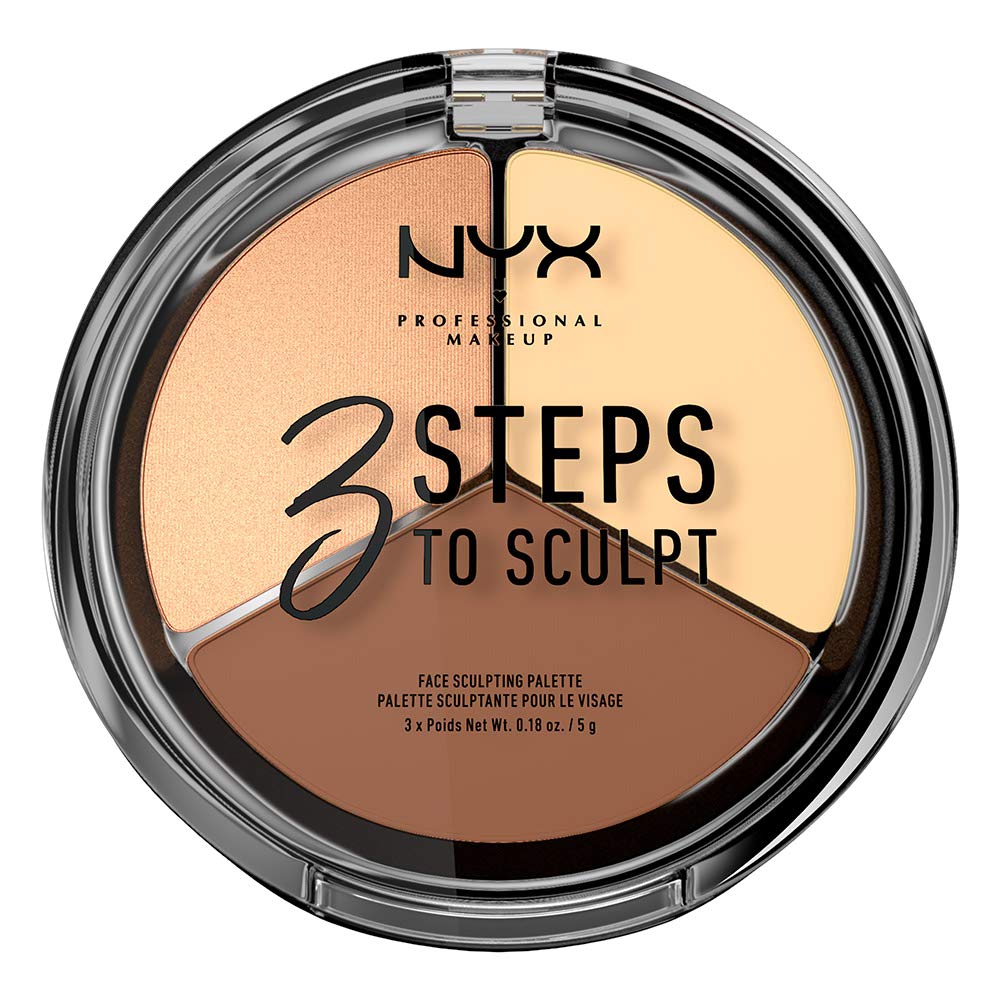 NYX PROFESSIONAL MAKEUP 3 Steps to Sculpt Face Sculpting Palette Light 02