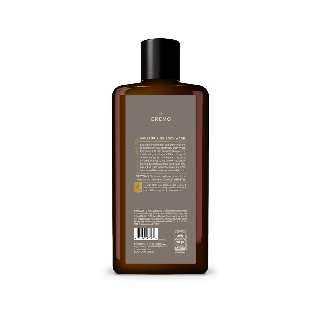 Cremo Vintage Suede Body Wash Men