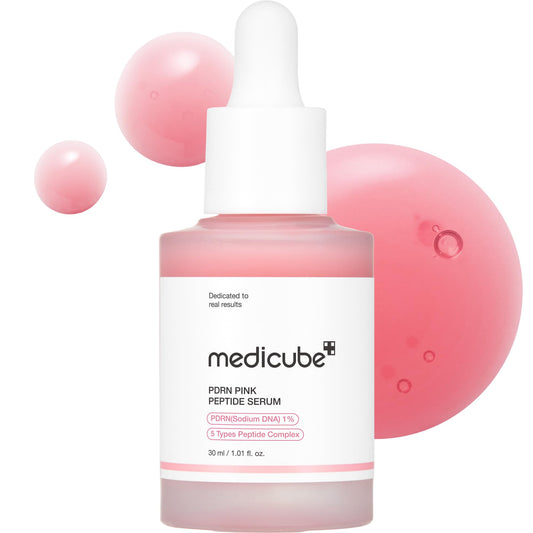 Pack of Two : Medicube PDRN Pink Peptide Serum 1.01 fl oz (30 ml)