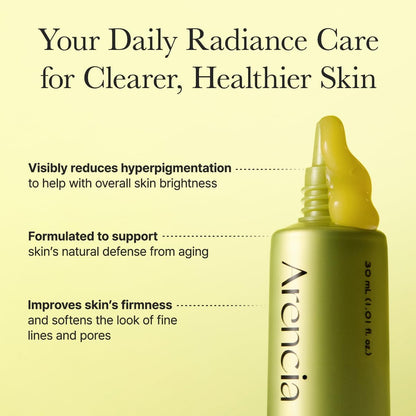 Arencia Vitamin C Booster Serum with Glutathione, Niacinamide and Vitamin E for Glow Skin 1.01 fl oz