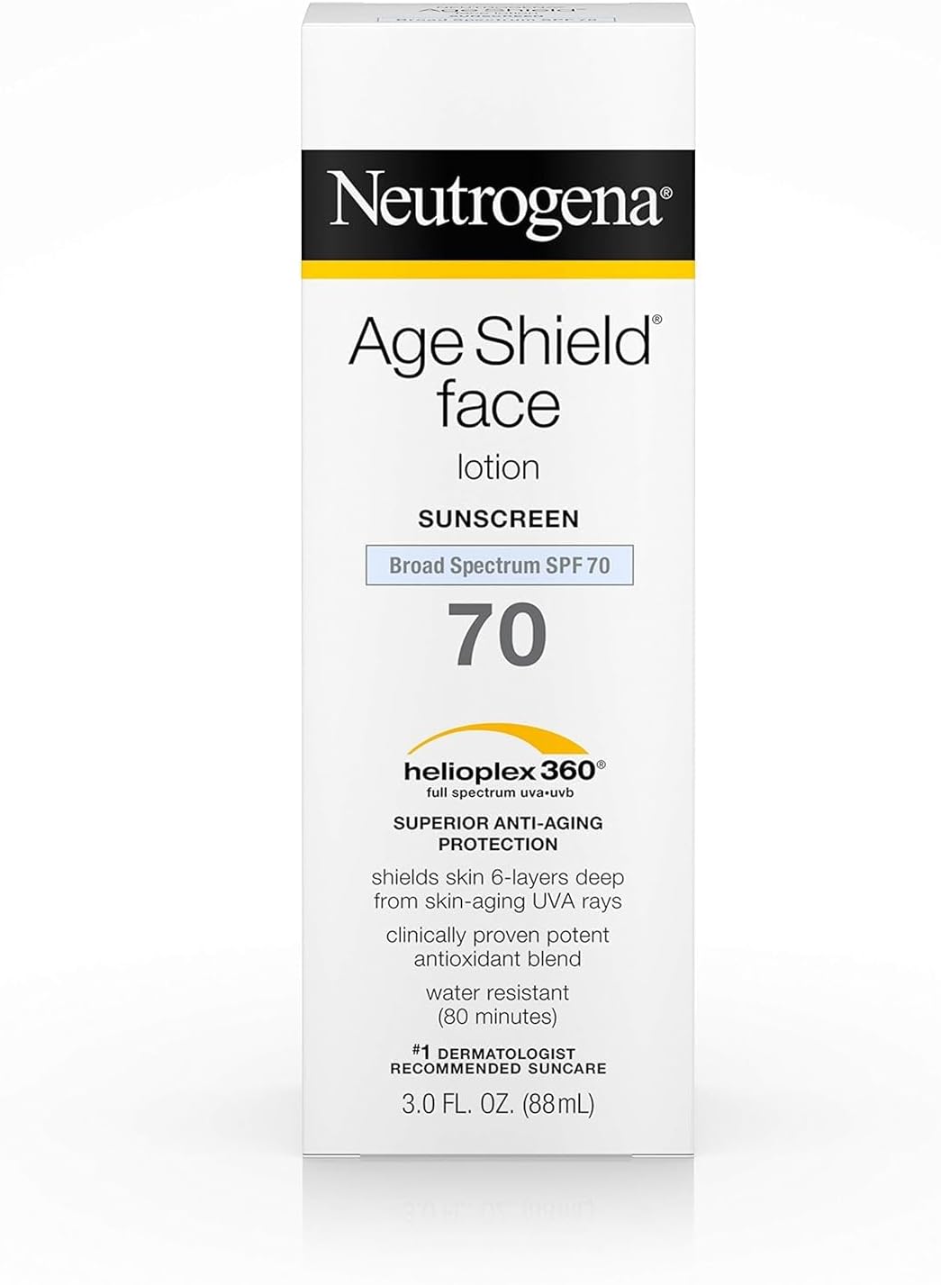 Neutrogena Age Shield Anti-Oxidant Face Lotion Sunscreen Broad Spectrum SPF 70, 88ml