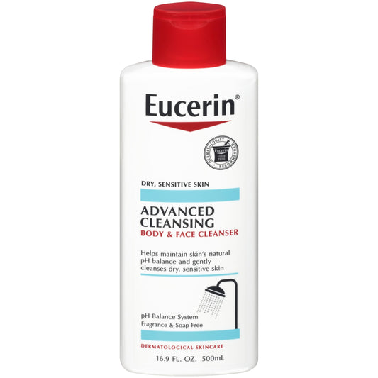 Eucerin Advanced Cleansing Face & Body Wash 16.9oz