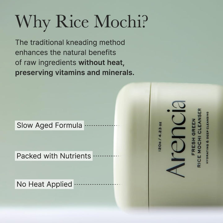 ARENCIA Fresh Green Rice Mochi Face Cleanser 120 Grams