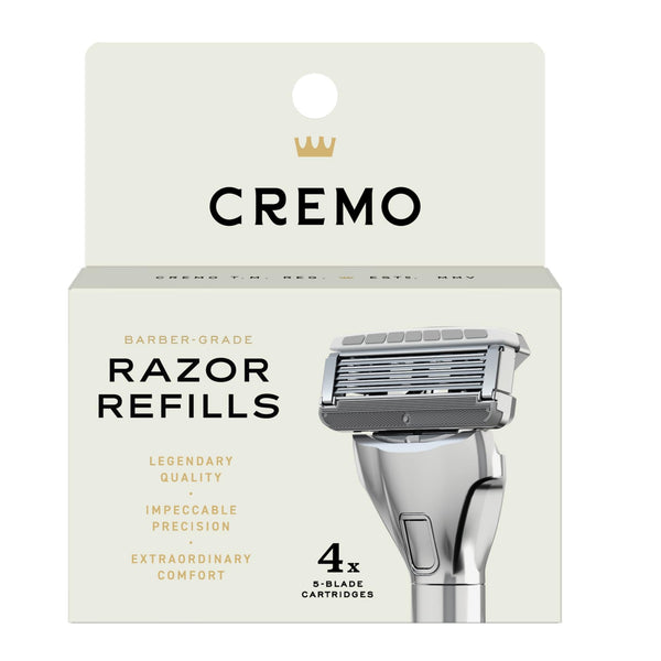 Cremo Razor Refills for Men 4 Pack
