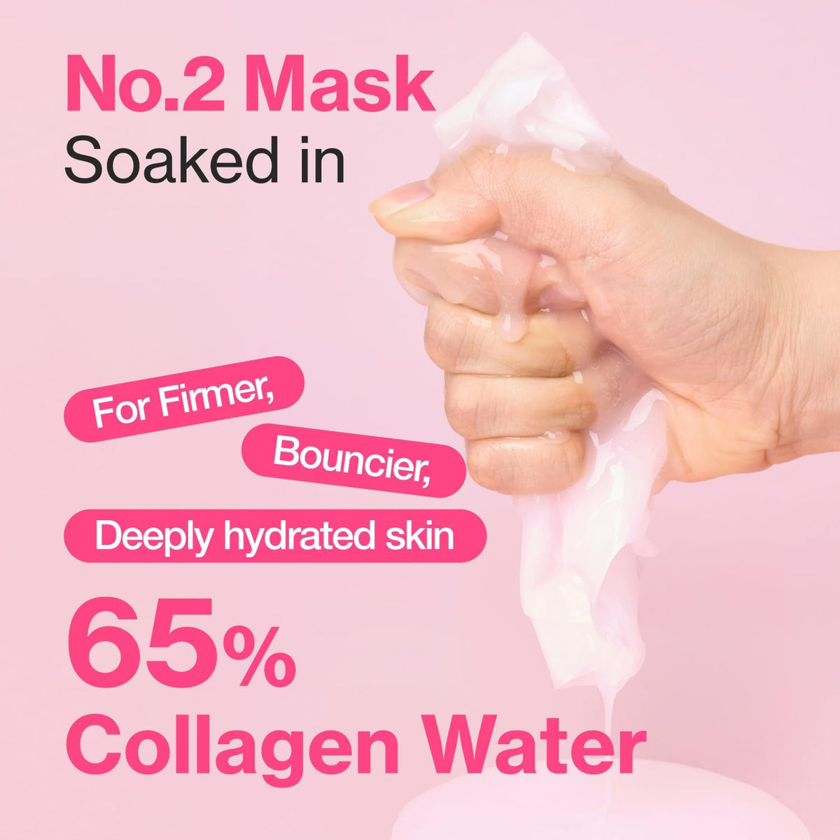 numbuzin No.2 Sheet Mask | Rose PDRN Collagen Plumping Sheet Mask 5ea