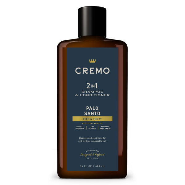 Cremo Palo Santo Barber Grade 2-n-1 Shampoo & Conditioner 16 Fl Oz