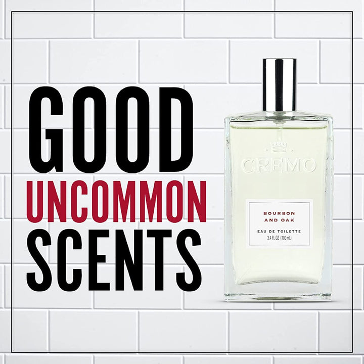 Cremo Bourbon & Oak Cologne Spray For Men 3.4 Oz