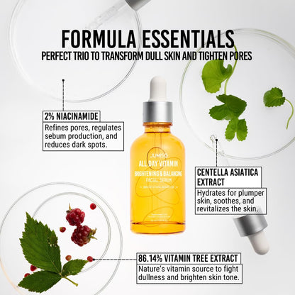 JUMISO All Day Vitamin Serum, Brightening & Balancing Facial Serum 30 ml