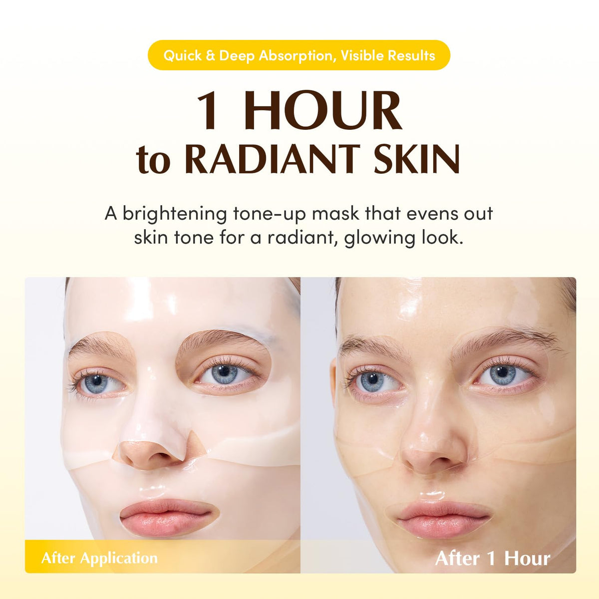 EQQUALBERRY Collagen Glow Up Hydrogel Mask (4 Sheets)